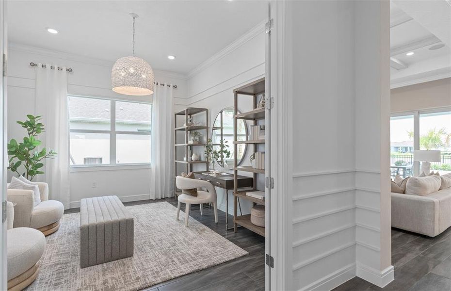 Furnished interior view inside a new home in Del Webb Oasis, Winter Garden (Image 30).