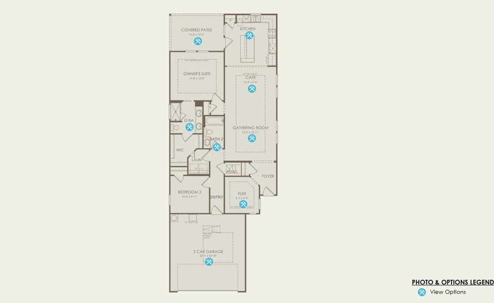 2D floor plan layout of this home in Del Webb Austin at Lost Pines, Bastrop, TX (Image 3). 2D floor plan layout of this home in Del Webb Austin at Lost Pines, Bastrop, TX (Image 3).
