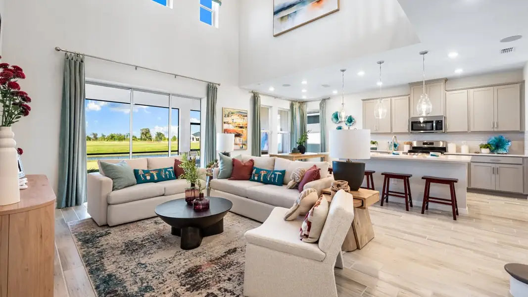 Representative furnished interior of a home built from the Bahama by Taylor Morrison in Firethorn, Parrish (Image 6).