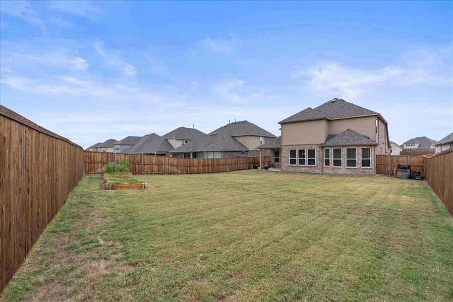 Birds eye view of property.