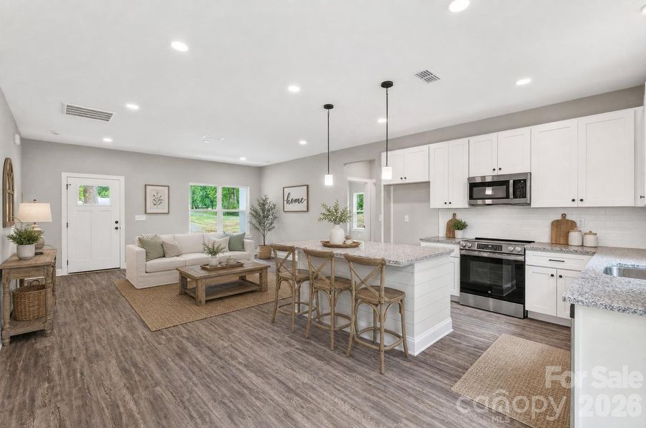 Furnished interior view inside a new home in , Kings Mountain (Image 10).
