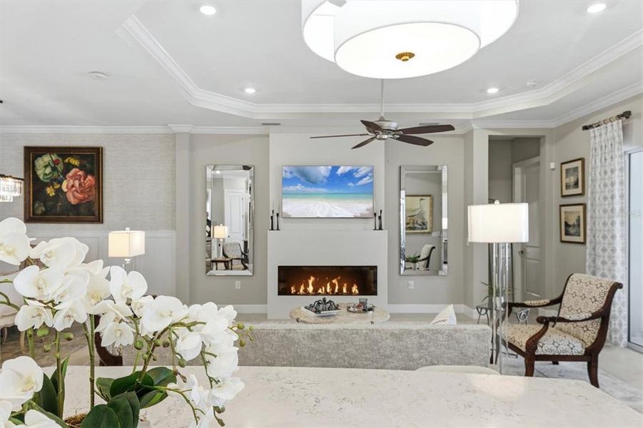 Furnished interior view inside a new home in Esplanade at Azario Lakewood Ranch, Bradenton (Image 15).