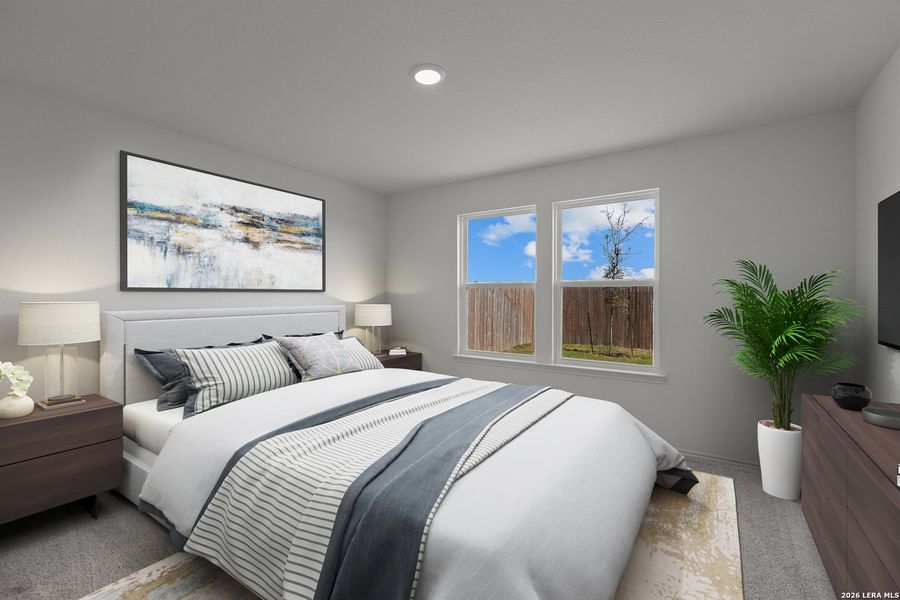 Furnished interior view inside a new home in The Overlook at Creekside, New Braunfels (Image 12).
