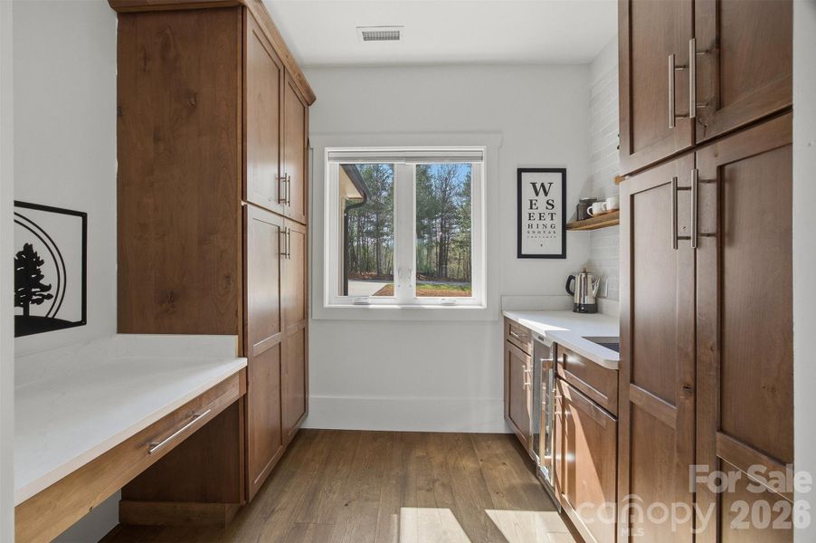 Walk-in Pantry with Additional Sink and Storage