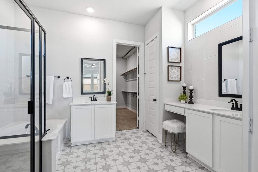Furnished interior view inside a new home in Alsatian Oaks, Castroville (Image 10).