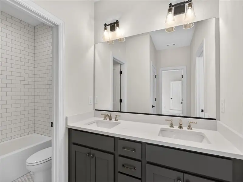 Furnished interior view inside a new home in , Suwanee (Image 8).