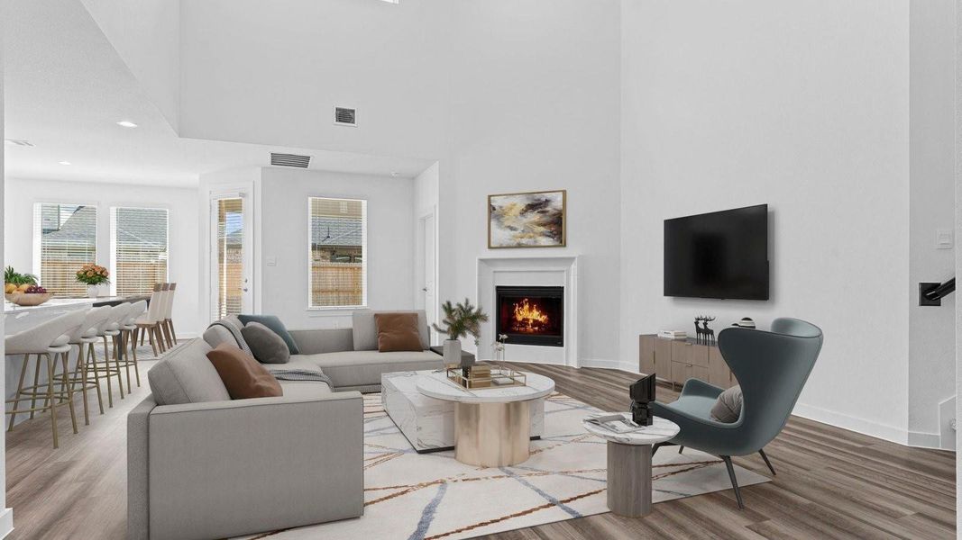 Furnished interior view inside a new home in Harvest Green, Richmond (Image 6).