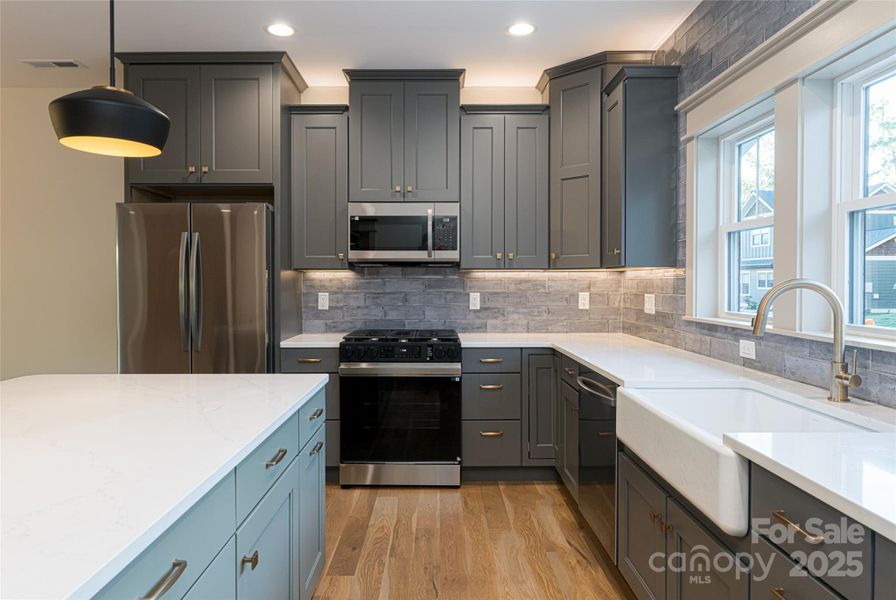 Furnished interior view inside a new home in , Asheville (Image 8). Furnished interior view inside a new home in , Asheville (Image 8).