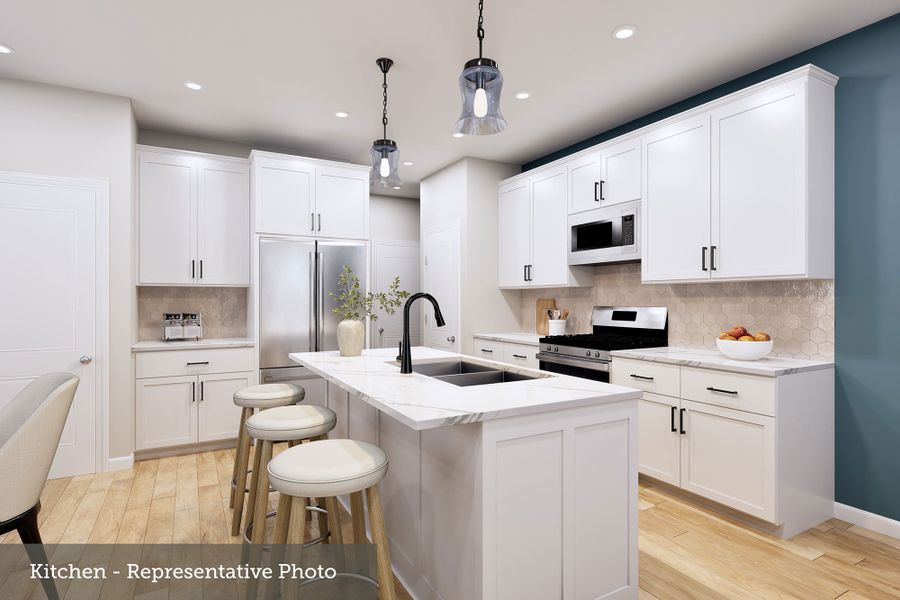 Furnished interior view inside a new home in Hardy Pond Townhomes, Rock Hill (Image 6).
