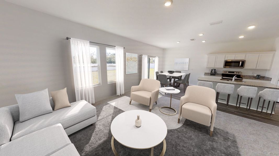 Representative furnished interior of a home built from the Catalina by Starlight Homes in The Meadows, Mebane (Image 7).