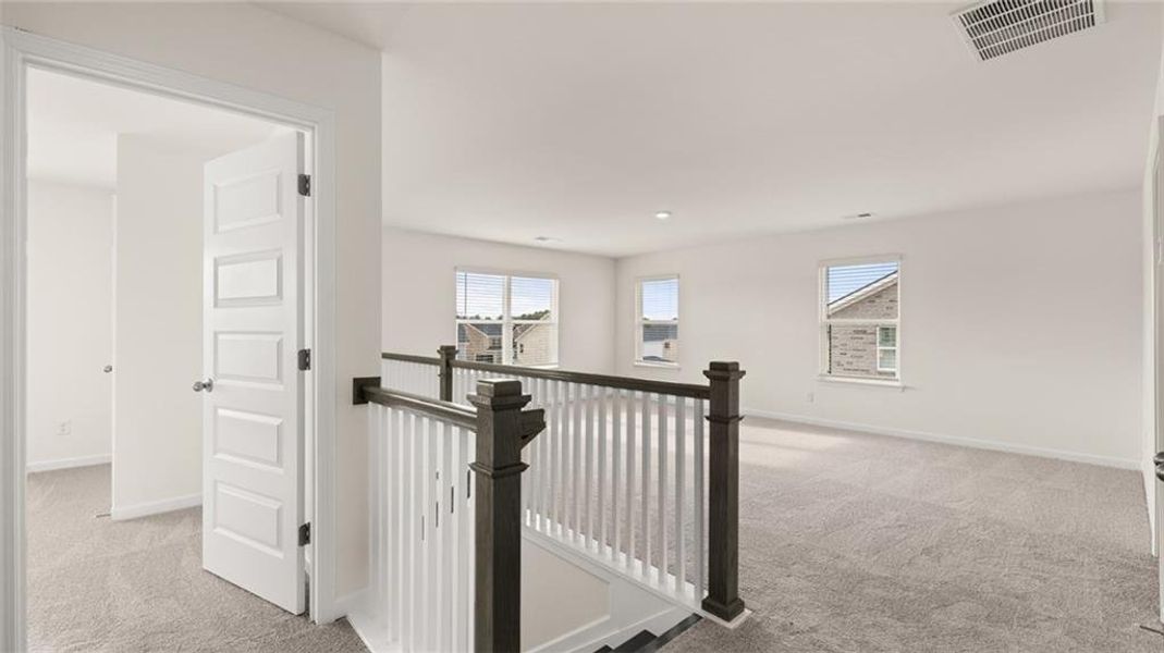 Furnished interior view inside a new home in Heritage Pointe, Senoia (Image 4). Furnished interior view inside a new home in Heritage Pointe, Senoia (Image 4).