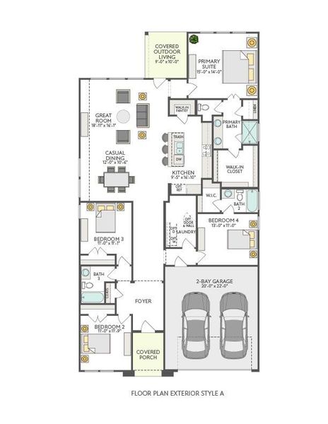 2D floor plan layout of this home in Turner's Crossing, Buda, TX (Image 2). 2D floor plan layout of this home in Turner's Crossing, Buda, TX (Image 2).