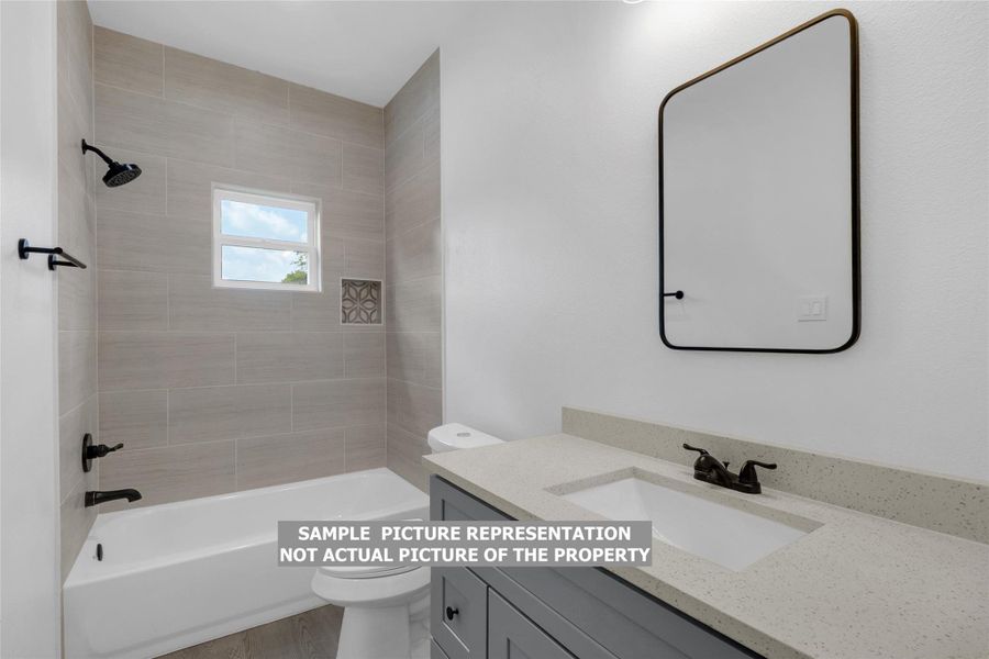 Furnished interior view inside a new home in , Willis (Image 15).