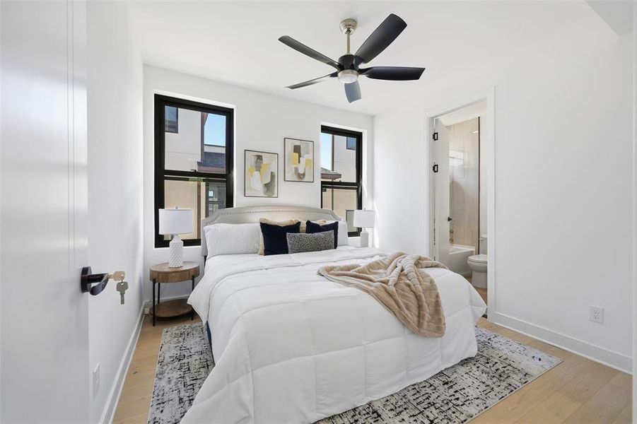 Furnished interior view inside a new home in , Dallas (Image 25).