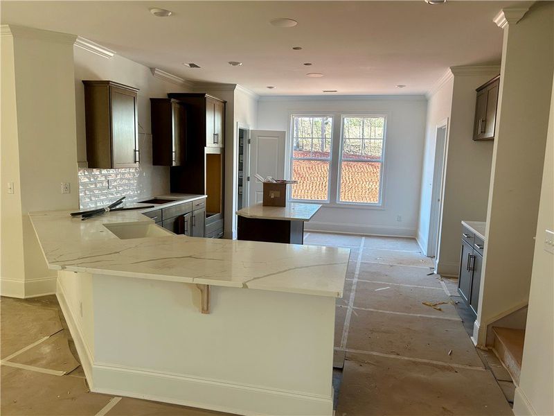 In-progress construction of a new home in Cross Creek Golf Club, Seneca, SC (Image 6).