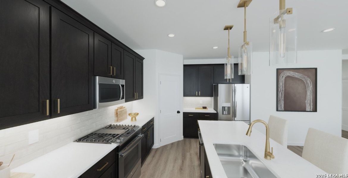 Furnished interior view inside a new home in Nopal Valley, San Antonio (Image 3).