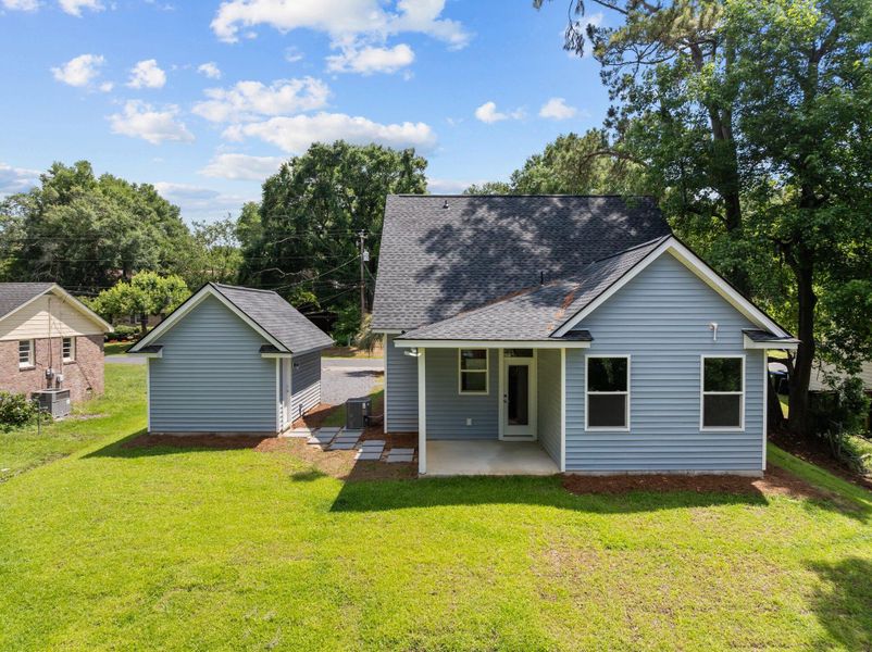 Exterior details and patio area of a home in , Summerville (Image 29).