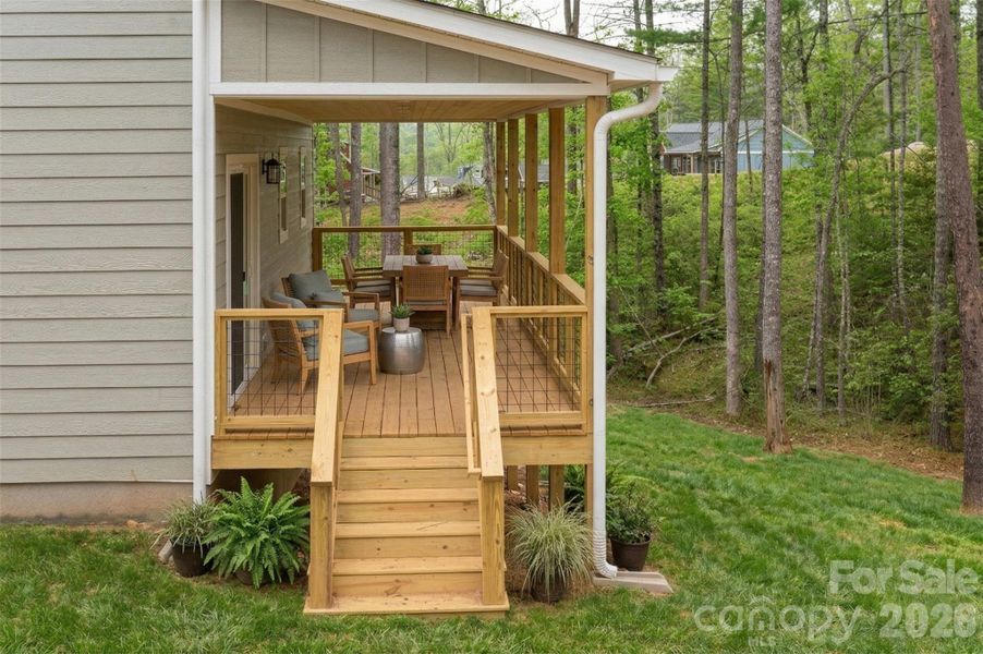 Exterior details and patio area of a home in , Fairview (Image 31).