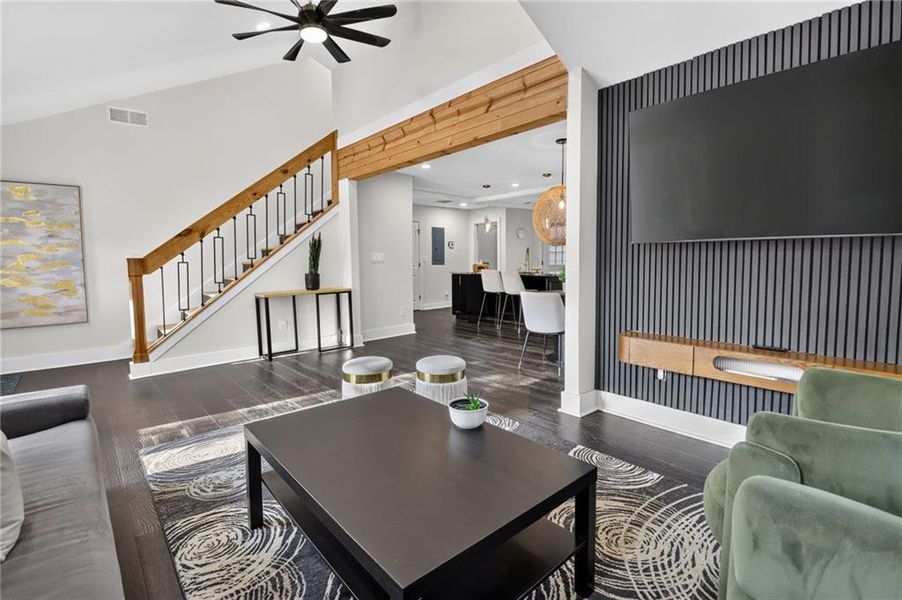 Furnished interior view inside a new home in , Atlanta (Image 8).