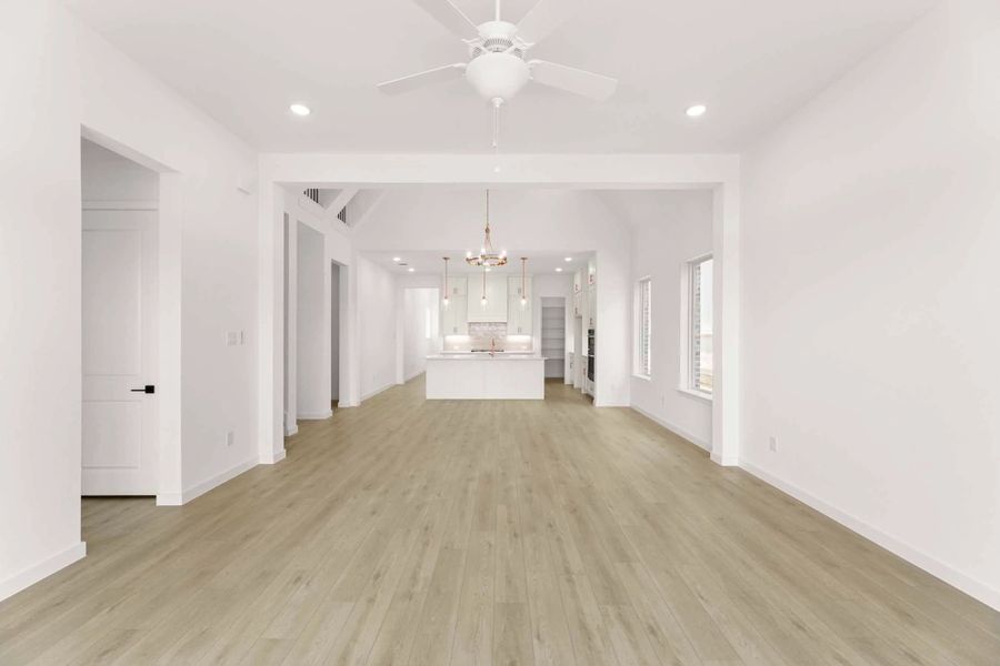 Open Kitchen-Living-Dining Room Representative Photo