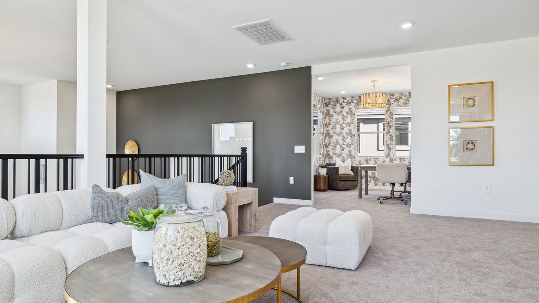 Representative furnished interior of a home built from the Apache by D.R. Horton in The Ridge at Stone Butte, Phoenix (Image 35).