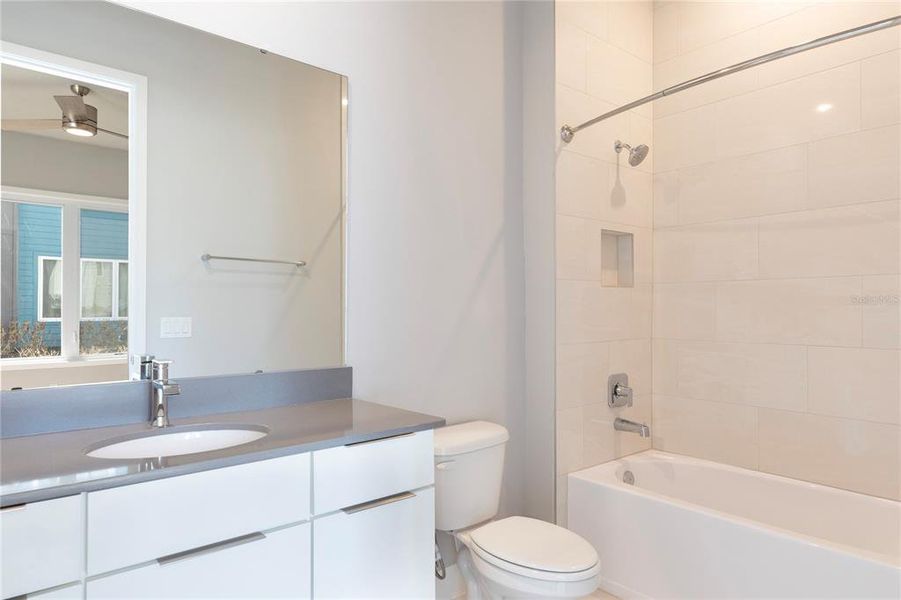 Furnished interior view inside a new home in , Reunion (Image 6).