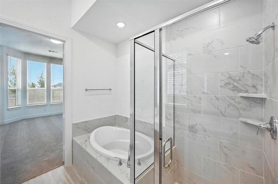 Furnished interior view inside a new home in Wellington: 50ft. lots, Haslet (Image 14).