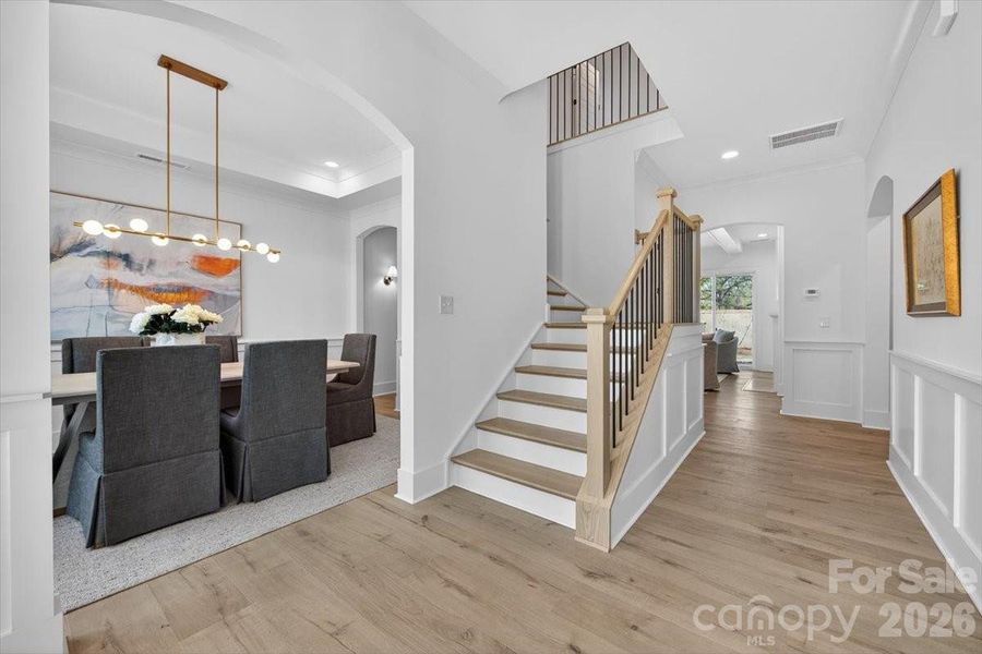 Furnished interior view inside a new home in , Charlotte (Image 13).