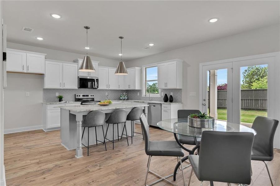 Furnished interior view inside a new home in , Buford (Image 29).