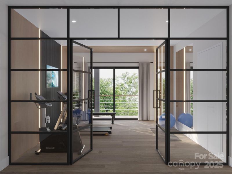 Lower level flex room