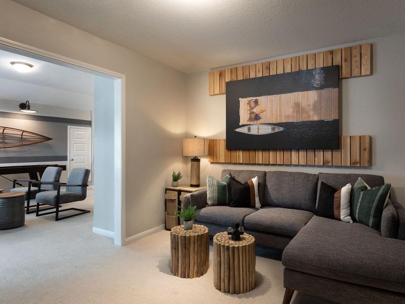 Photo is not of the actual home, but is an inspirational photo of builder’s model home and may depict options, furnishings, and/or decorator features that are not included