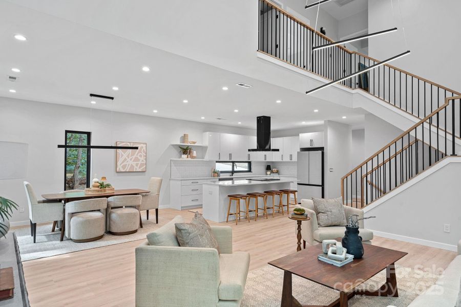 Furnished interior view inside a new home in , Charlotte (Image 19).