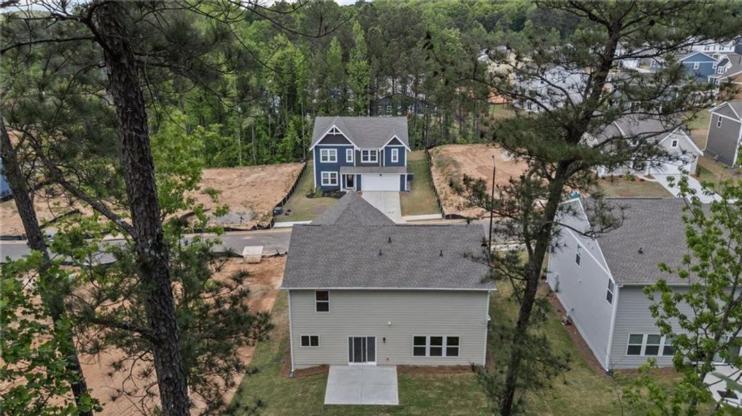 Front exterior of a new home in Sage Woods, Dallas, GA, highlighting curb appeal (Image 17).