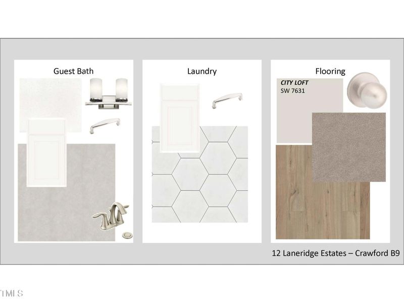 Sample of building materials used in homes in Laneridge Estates, Raleigh (Image 23).