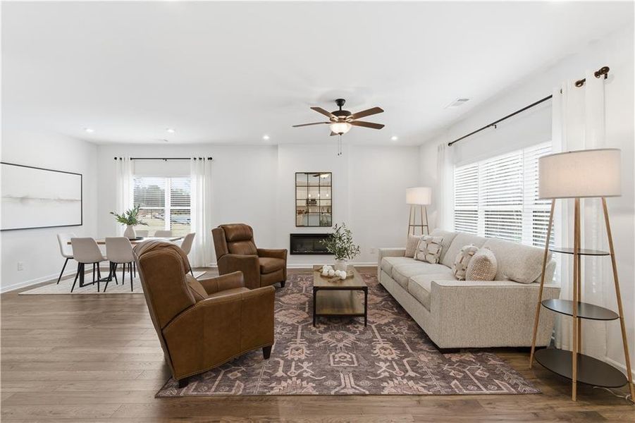 Furnished interior view inside a new home in Meadow Pines, Dallas (Image 11). Furnished interior view inside a new home in Meadow Pines, Dallas (Image 11).