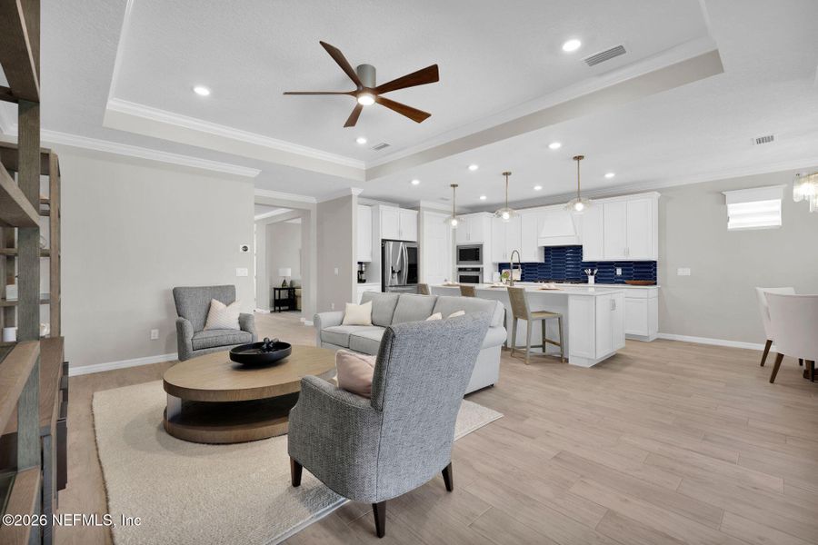 Furnished interior view inside a new home in , Ponte Vedra (Image 49).