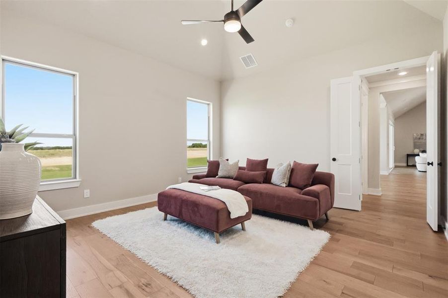 Furnished interior view inside a new home in , Granbury (Image 28).
