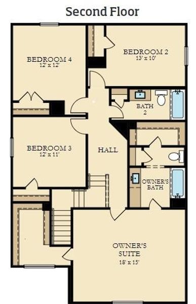 Image 6 of a home in Lakes Of Savannah: Colonial & Cottage Collections.