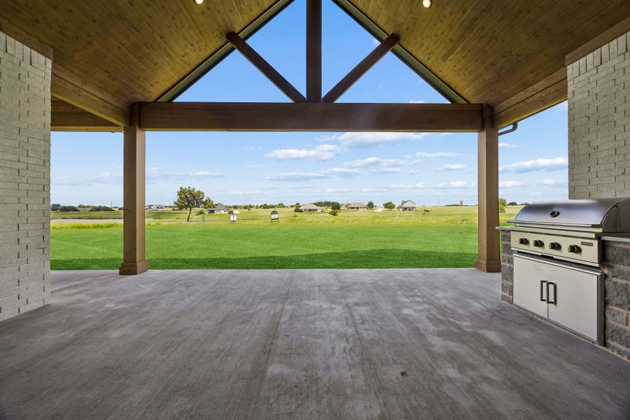 Exterior details and patio area of a home in The Retreat, Cleburne (Image 3). Exterior details and patio area of a home in The Retreat, Cleburne (Image 3).