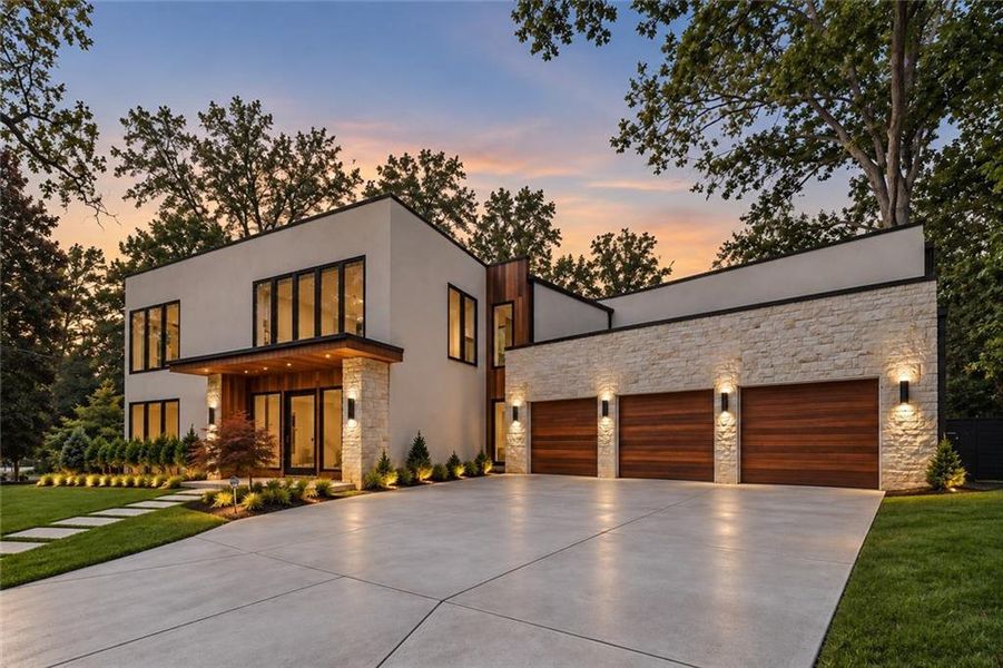 Front exterior of a new home in , Atlanta, GA, highlighting curb appeal (Image 30).