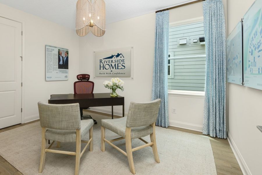 Representative furnished interior of a home built from the Miramar by Riverside Homes in Mariposa at EverRange, Jacksonville (Image 66).