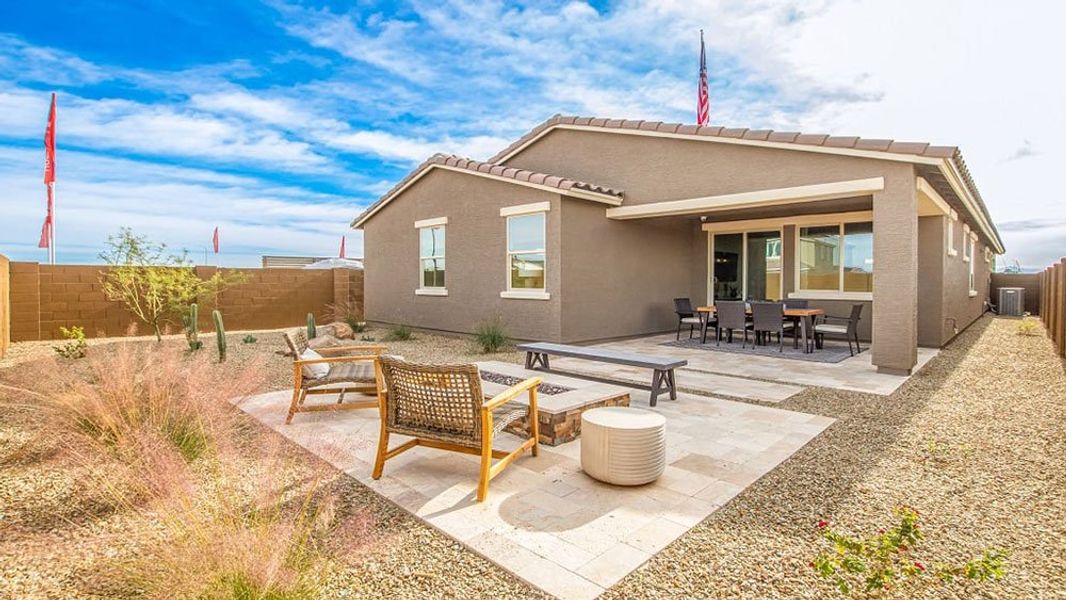 Representative exterior photo of a completed home built from the Harlow by Taylor Morrison in Stonehaven Discovery Collection, Glendale, AZ (Image 9).