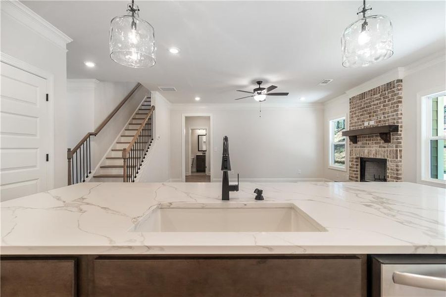 Furnished interior view inside a new home in Red Oak Ridge, Loganville (Image 5). Furnished interior view inside a new home in Red Oak Ridge, Loganville (Image 5).