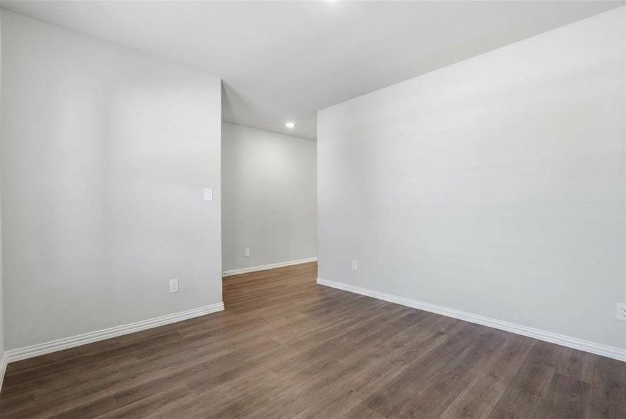 Spacious, unfurnished interior of a new home in Tesoro at Chisholm Trail Ranch, Crowley (Image 23). Spacious, unfurnished interior of a new home in Tesoro at Chisholm Trail Ranch, Crowley (Image 23).