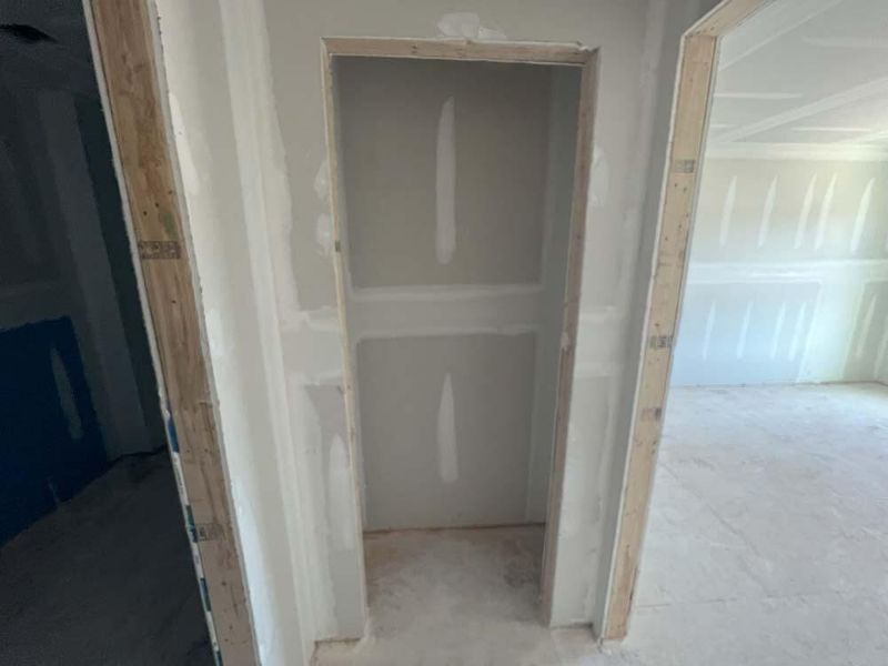 Linen Closet Construction Progress