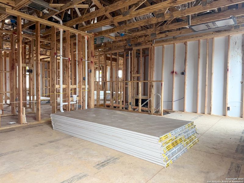 In-progress construction of a new home in Cordova Trails, Seguin, TX (Image 27).