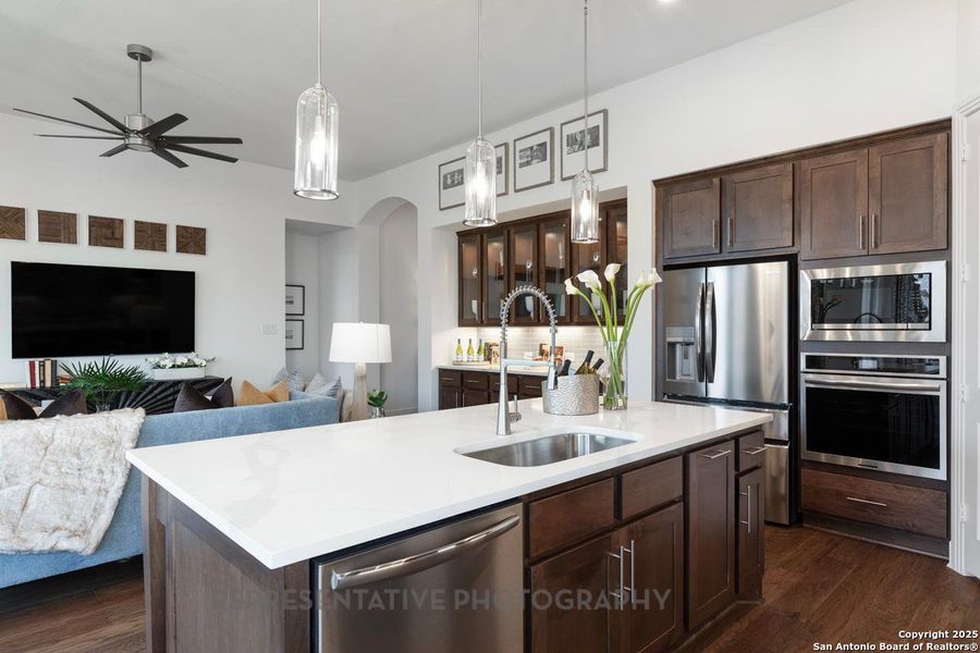 Furnished interior view inside a new home in Weston Oaks, San Antonio (Image 26).