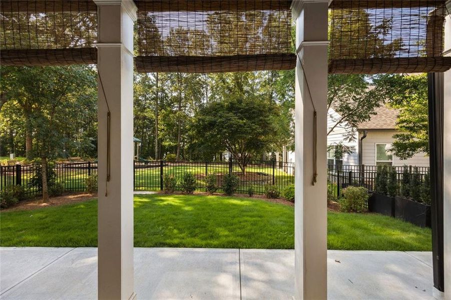 Exterior details and patio area of a home in , Marietta (Image 31). Exterior details and patio area of a home in , Marietta (Image 31).
