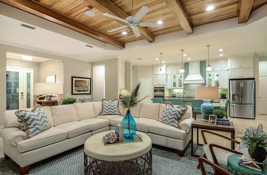 Representative furnished interior of a home built from the Kiawah 2 by Neal Communities in Grand Palm, Venice (Image 17).