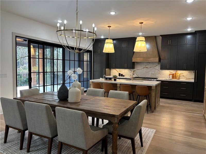Furnished interior view inside a new home in , Roswell (Image 6).